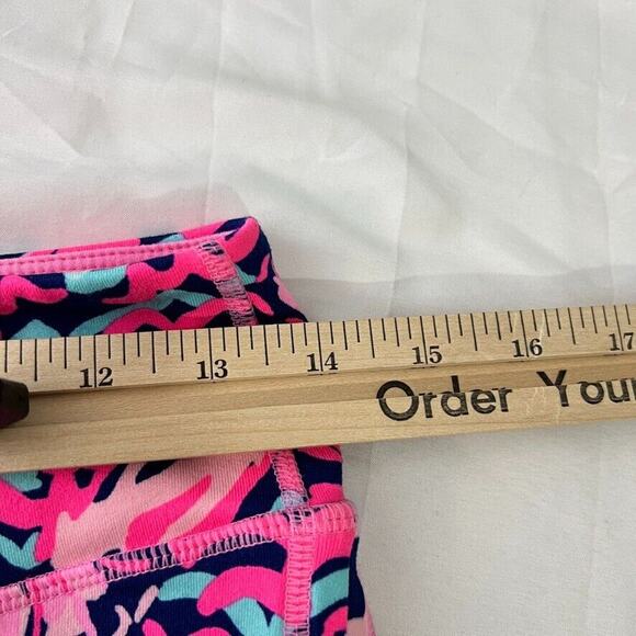Lilly Pulitzer Bright Pink Lobstah Roll Luxletic Cropped Leggings Size S Women's - Picture 8 of 10